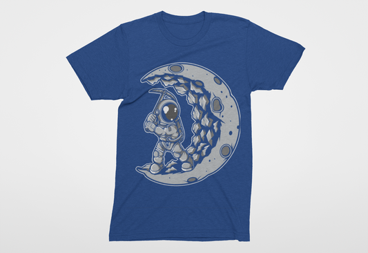 Astronaut Moon Digging
