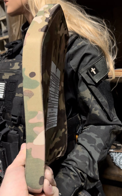 Double MULTI-CURVE | 10x12 Level IV Ballistic Female Multicurve Plates (Single Plate or as a Set)