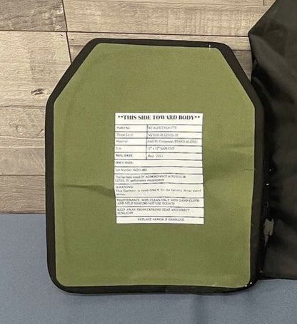 BIG BOY VEST XL COMBO PACKAGE LIGHTWEIGHT LEVEL IV (2) 10x13.5 Front/Back Plates (2) 8x6 Side Plates (LVL IV Ceramic)