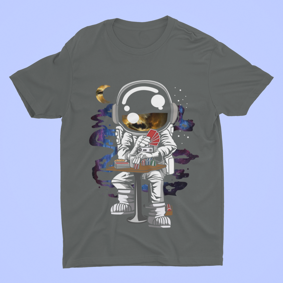 Astronaut Gambler tee