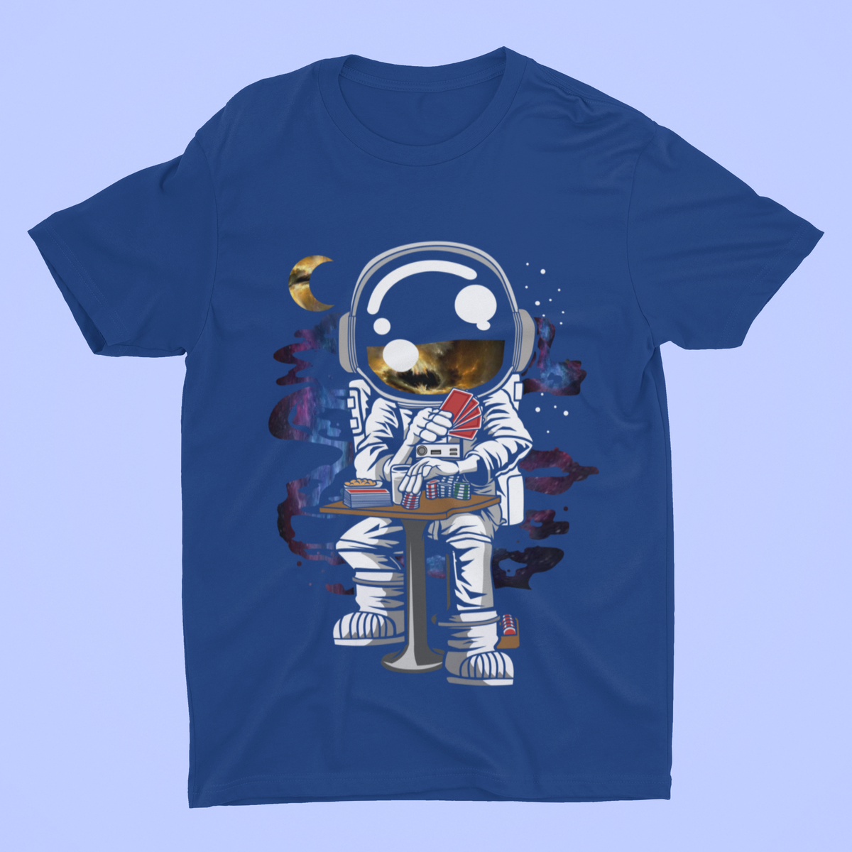 Astronaut Gambler tee