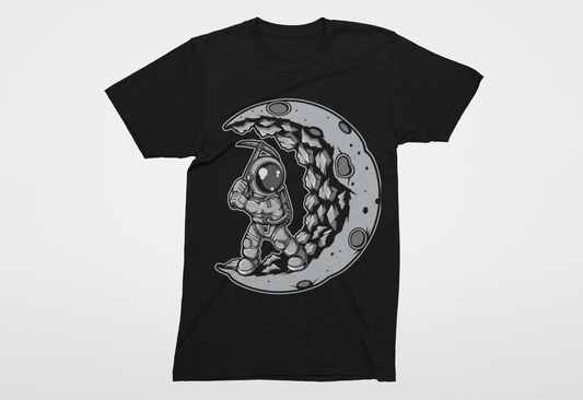 Astronaut Moon Digging