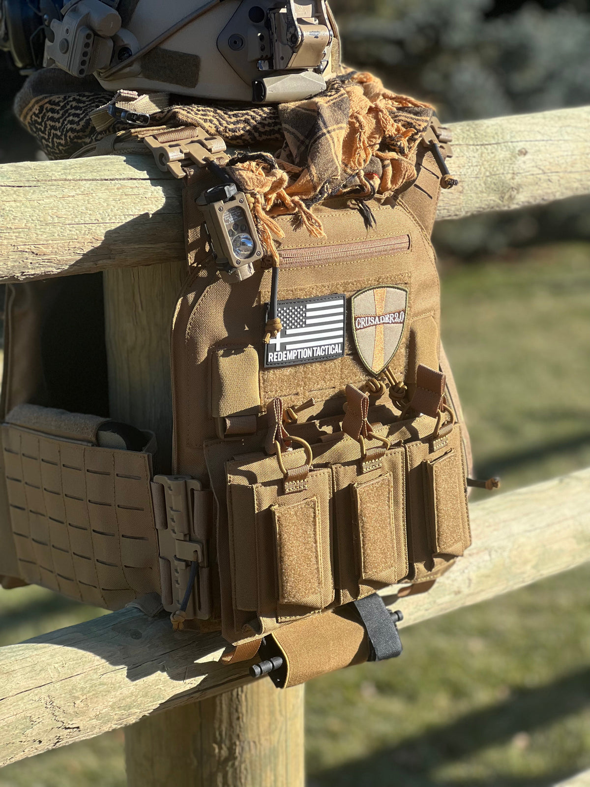 Redemption Tactical CRUSADER 2.0® ARMOR FULL KIT COMBO PACKAGE LIGHTWEIGHT LEVEL IV  (2) 10x12 Front/Back Plates (2) 6x8 Side Plates (Level III PE)
