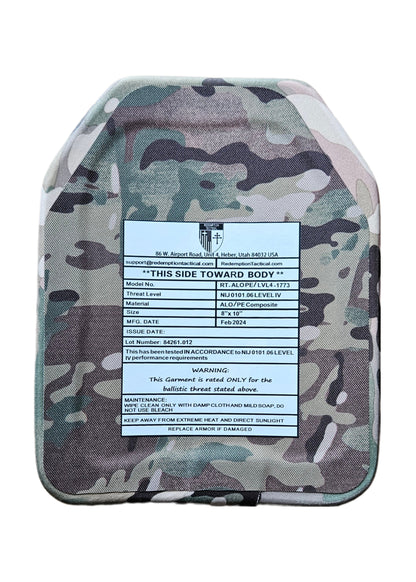 8x10 Level IV Recon 2.0 Armor Kit (Pair Level IV 8x10 Plates or Bundle 8x10 Plates +Recon 2.0 Carrier)